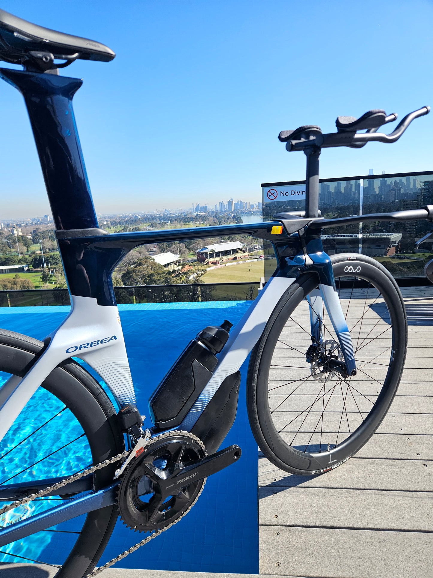 Orbea - ORDU M30iLTD M/L BLUE CARBON VIEW - MOONDUST BLUE TRI ***FREE MAGENE POWER METER***
