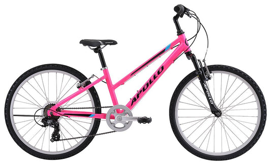APOLLO - Paris 24" Gloss Pink / Black / Blue bike CLEARANCE