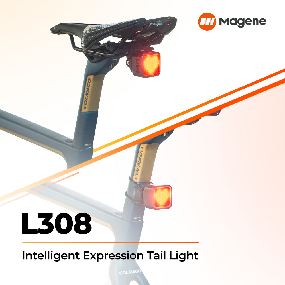 Magene L308 Intelligent Expression Tail Light -Seat Post Mount-