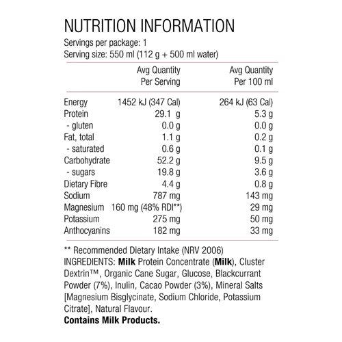 Pure - Performance + Race Recovery Pouch Choc Berry 672g (20)