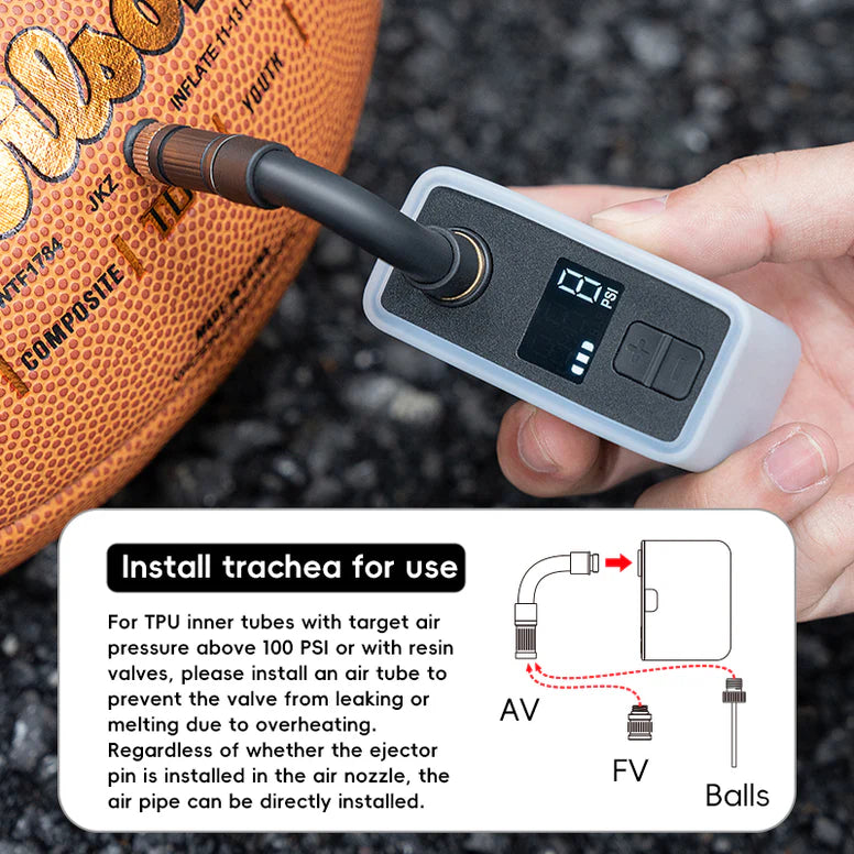 RockBros - Mini Electric pump w/gauge