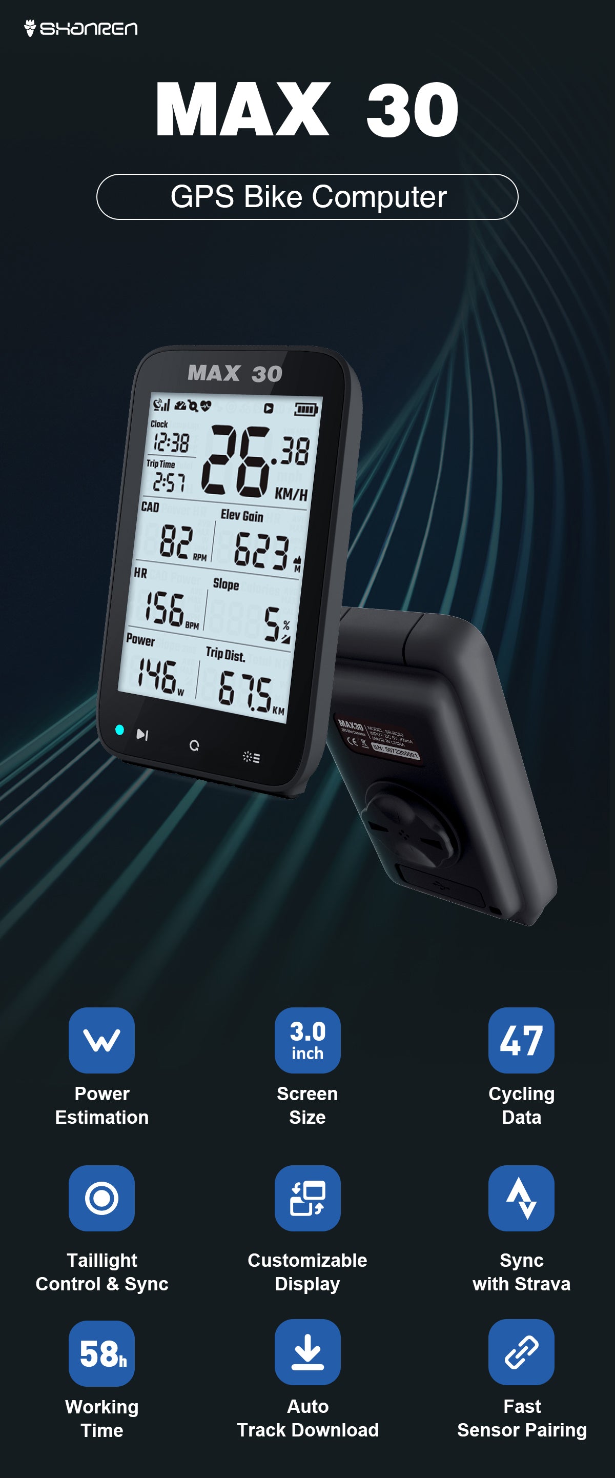Shanren - Max 30 GPS Computer