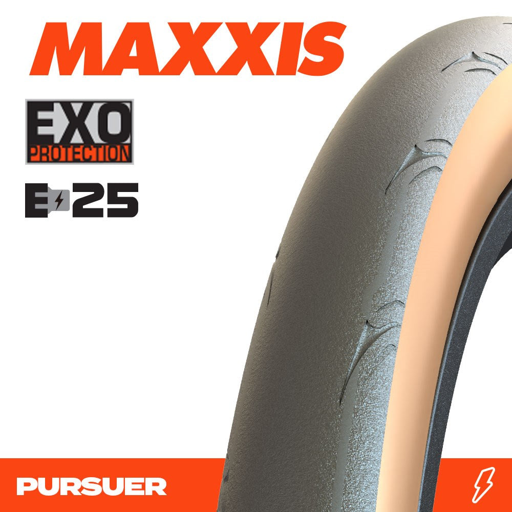 Maxxis- Pursuer road 700x28c tyre Tan wall