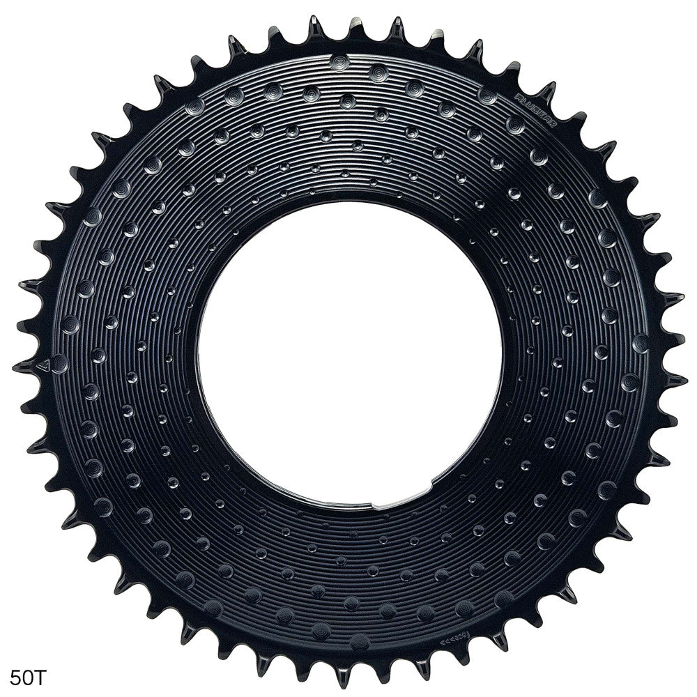 Alugear - Chainring 1X Round Threadmount 6.5mm aero Road/Gravel